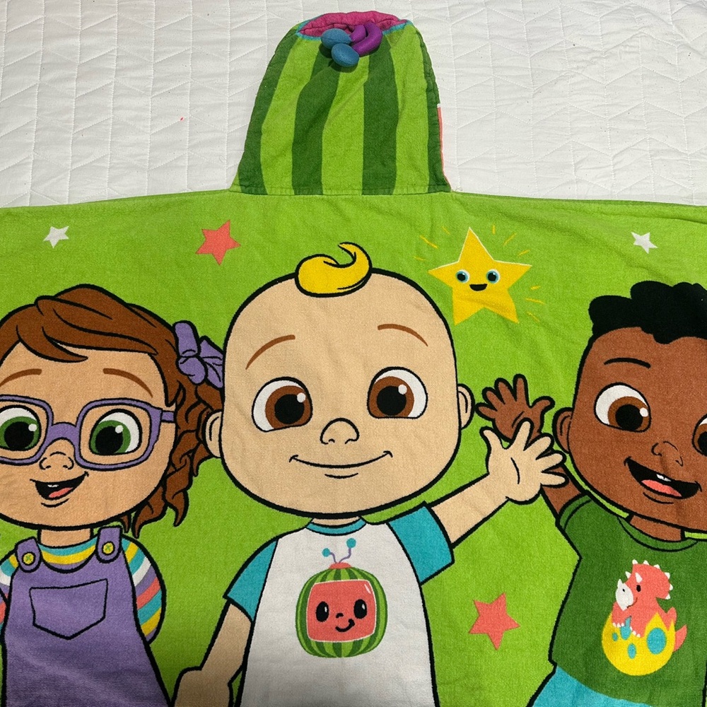 Target Kids Hooded Towel - Green and Purple